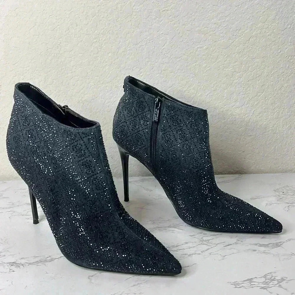 GUESS FAZZIE RHINESTONE DRESSY BOOTIES - Picture 5 of 11